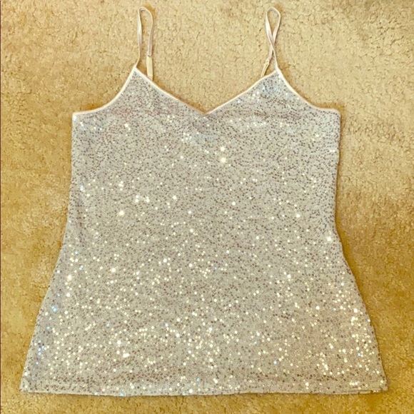 Vintage Express Flowy Sequin Tank - Picture 1 of 5
